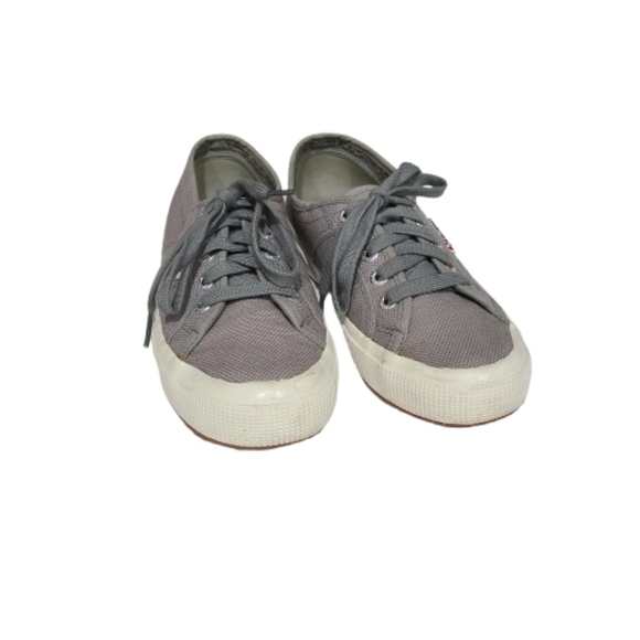 Superga 2750 Classic Gray Canvas Sneakers Minimalist Unisex Women’s 6 Men’s 4.5 - Picture 2 of 12